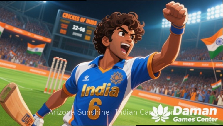 Arizona Sunshine: Indian Campaign download page showing QR code with Indian design elements